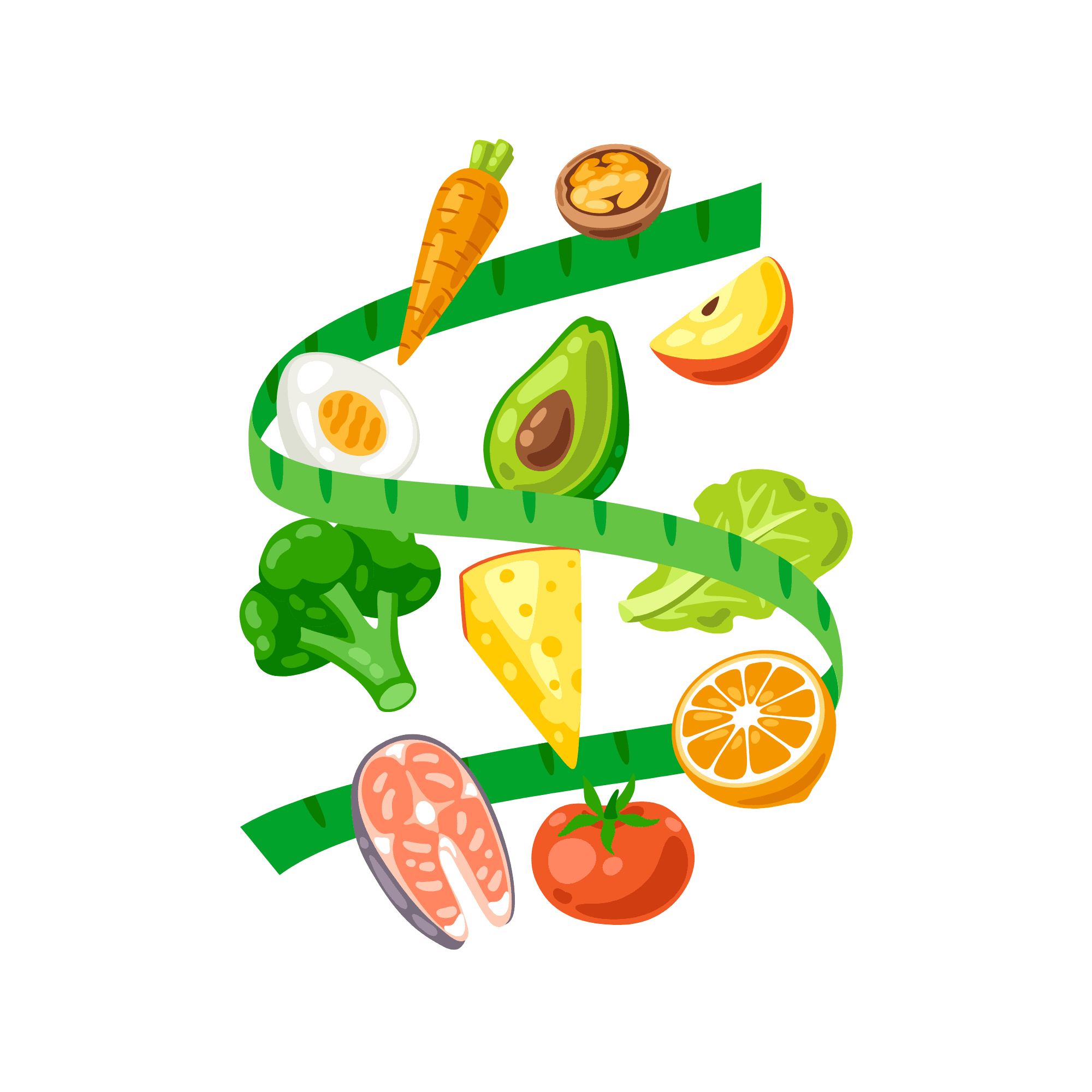 Fresh ingredients sketch